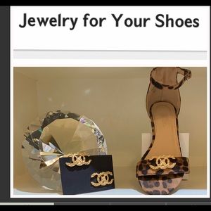 COC Gold Shoe Jewelry Clips GOF6
